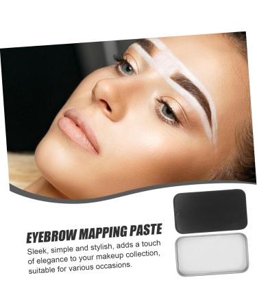 SOESFOUFU eyebrow makeup drawing paste brow mapping tool brow contour paste aluminum box 1 count (Pack of 1) Black - Buy Online on SooperMarket.com