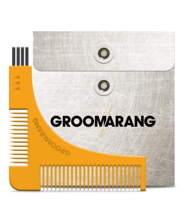 New Groomarang Beard Styling and Shaping Template Comb Tool Perfect Lines & Symmetry Shape Face Neck Line Fast And Easily.