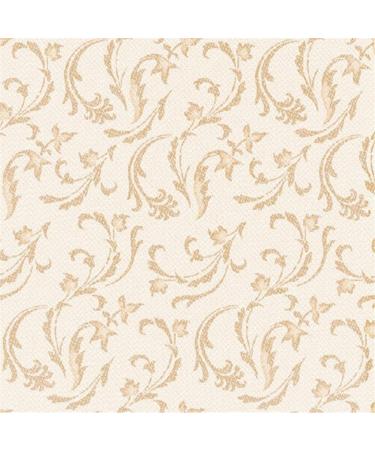 Papstar 50 napkins "ROYAL Collection" 1/4 fold 40 cm x 40 cm champagne "Damascato" #84995 Champagne 7.8 x 20 x 20 cm