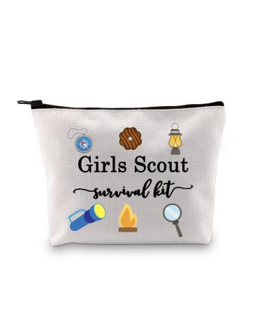 Scout gift for girls scouts gift for girls scouts survival funny zip pocket accessories survival kit girls scout bag EU m