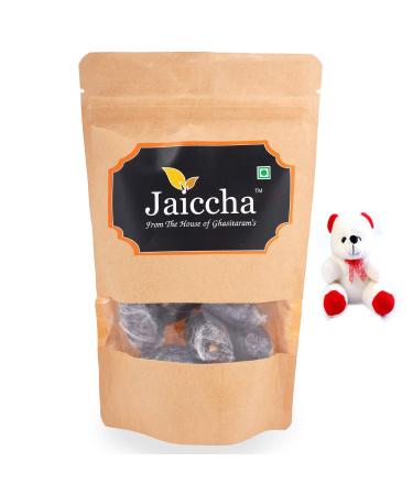 Jaiccha Ghasitaram Valentine Gifts - Valentine Sweets Premium Dates with Walnuts in Brown Pouch and a Teddy