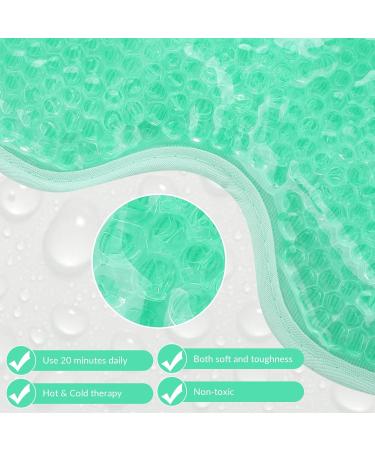 Heyu-Lotus Reusable Gel Bead Cooling Eye Mask 2Pcs - Hot Cold Therapy for Puffy Eyes, Dark Circles, Dry Eyes - Relief for Puffy Eyes - Green - Buy Online on SooperMarket.com