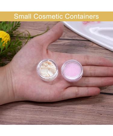 Sumdirect 100 pcs Transparent Cosmetic Containers with Lids for Cream Lip Balm & Lotion + 10 Organza Pouch - Ideal for Travel & DIY Projects - Buy Online on SooperMarket.com