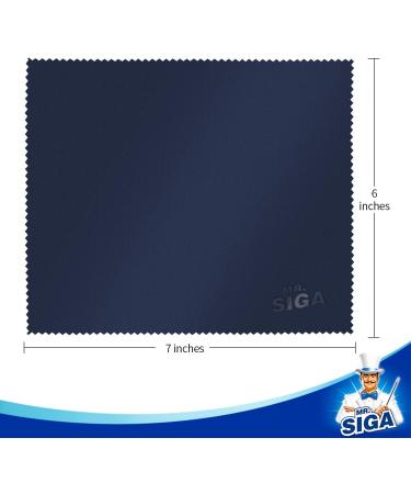 MR.SIGA Premium Microfiber Cleaning Cloths - 6 Pack (6 x 7 inches) for Lens, Eyeglasses, Screens, Tablets & Glasses - Buy Online on SooperMarket.com