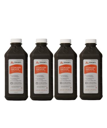 Swan Hydrogen Peroxide Topical Solution 16 oz (Pack of 4)