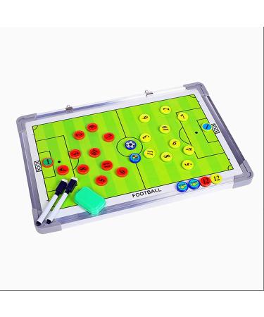 Pure Vie Soccer Coaches Tactical Board - Portable Magnetic Blackboard for Football Strategy | Coaching Clipboard Kit with Markers, Pen, and Eraser - Buy Online on SooperMarket.com