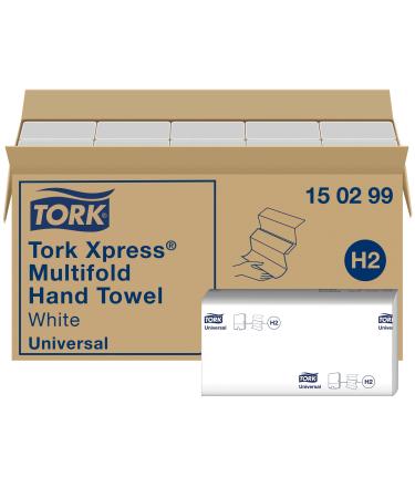 Tork XPress Multifold Paper towels 150299 - H2 Universal folder towel for towel dispensers - folded several times 2 -layer white - 20 x 237 towels 2 -part set single