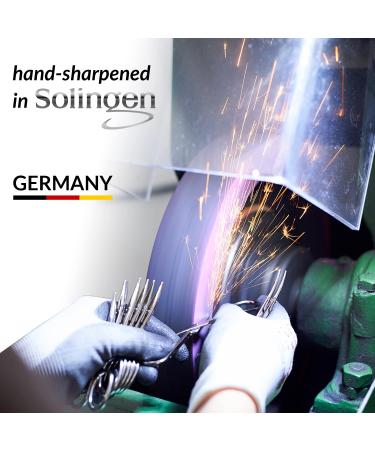 Solingen Manik r Set 12 Party | Premium Nail Set for Men & Women | Complete Manicure & Pedicure in Stylish Synthetic Leather Etui - Buy Online on SooperMarket.com