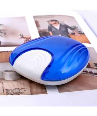 Press-to-Open Retainer Case Portable Denture Box Teeth Retainer Box False Teeth Container for Denture Braces Mouth Guard (Blue) - Buy Online on SooperMarket.com
