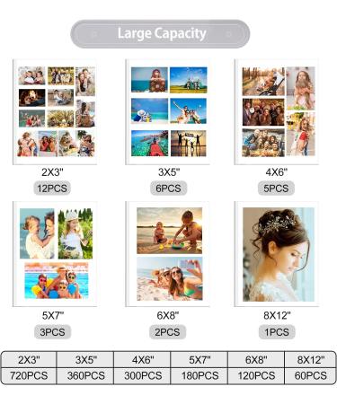 Fintie Self-Adhesive Photo Album | 60 Sticky Pages | Metallic Pen | DIY Scrapbook for 3x5, 4x6, 5x7, 6x8, 8x10 Pictures | Family, Wedding, Anniversary | Raining Hearts Design - Buy Online on SooperMarket.com