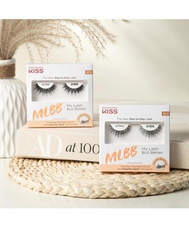 KISS My Lash But Better - 10mm False Eyelashes Contact Lens Friendly Reusable Strip Lashes Easy to Apply 1 Pair - Shop Now for International Shipping - Buy Online on SooperMarket.com