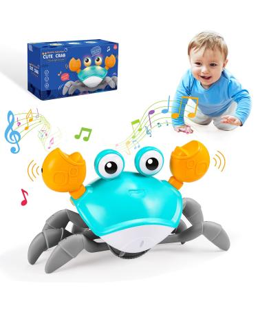 EucoCococo toys from 1 2 year young girls crab baby toys from 6-12 months girl young crawling crab gifts for children games from 1-3 years of learning toys for children Tummy time toys