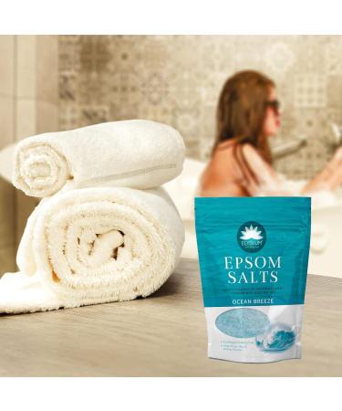 Elysium Spa Epsom Bath Salts - Natural Magnesium Sulfate Ocean Breeze - Purify & Relax - 450g - International Shipping - Buy Online on SooperMarket.com
