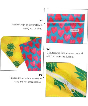 Cabilock Hygiene Bag Set - Period Pad and Tampon Storage Pouch - Portable Makeup and Lip Gloss Organizer - Menstrual Pad and Nursing Cushion Bag - 2 Pack, Assorted Colors - Buy Online on SooperMarket.com