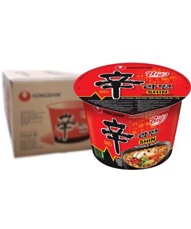 NONGSHIM - Instant Noodles Big Bowl Shin - Multipack (16 X 114 GR) Bowl Noodles Shin Multipack