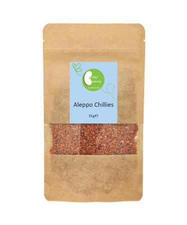 Aleppo Chilli Flakes Aleppo Pepper (Pul Biber) by Busy Beans (1kg) 1 kg (Pack of 1)