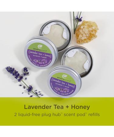Enviroscent Lavender Tea + Honey Air Freshener Refills for Plug Hub - Pack of 2 Liquidless Scent Pods - Buy Online on SooperMarket.com