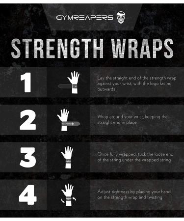 Gymreapers Strength Wrist Wraps for Cross Training & Olympic Lifting - Strong Support for WOD & Calisthenics - Fits All Sizes - Men & Women Black - Buy Online on SooperMarket.com