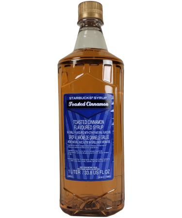Starbucks Coffee Toasted Cinnamon Syrup (1-Liter) - Elevate Your Home Barista Experience with Authentic Starbucks Flavor - Perfect for Crafting Lattes Cocktails and More!