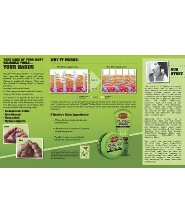 O'Keeffe's Working Hands Hand Cream Tube 3 oz (6 Pack) - Moisturizing Dry Skin Relief - Buy Online on SooperMarket.com