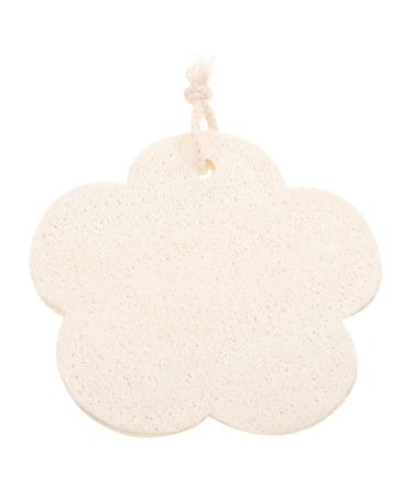 Beavorty Flower Shaped Cotton Loofah Sponge Loofah for Body Loofah Cartoon Scrubber Balls Loofah Exfoliating Body Scrubber Shower Sponge Bath Shower Loofah Shower Sponge Loofah 13x13cm Light Yellow