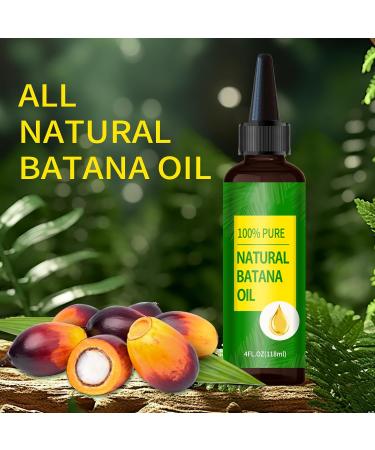 Batana Natural Hair Growth Oil - Organic Batana Oil for Stimulating Hair Growth Preventing Hair Loss & Eliminating Split Ends - 4FL OZ - Buy Online on SooperMarket.com