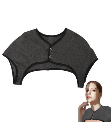 Ulapithi shoulder thermal pillow thin heated collar 360-degree package |Heated neck wrap for all seasons neck warmer washable velvet heating pillow for the neck and shoulder relaxation dark gray l