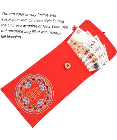MAGICLULU 2 Pcs Tassel Fabric Red Envelope Hongbao Envelopes Lucky Money Packets Chinese New Year Red Packet Purses for Weddings Red Purse Wedding Cloth Envelopes Money Bag Brocade Christmas Assorted Color 1x2pcs 18X10.5CMx2pcs - Buy Online on SooperMarket.com