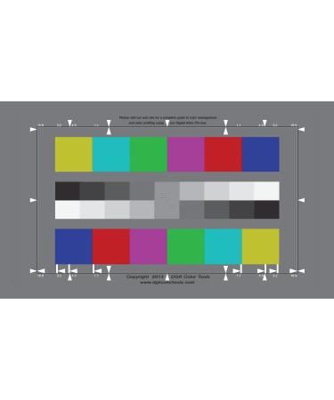 DGK Digital Kolor Pro 16:9 Chart - Set of 2 Large Color Calibration Video Chip Charts - Buy Online on SooperMarket.com