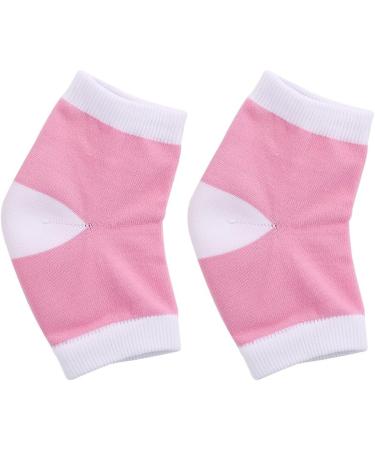 Moisturizing Heel Socks Open Toe Socks Cracked Gel Heel Socks for Dry Hard Cracked Heels Toeless Spa Socks Heel Repair Socks for Women Foot Care Gel Moisturizer Socks (Pink) - Buy Online on SooperMarket.com
