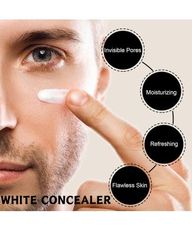 Men's Makeup Face Cream Mens Concealer Mens Face Moisturiser White Concealer Dark Circle Concealer Hydrating Face Cream Face Care for Even Skin Tone Moisturizing Spots Covering 50g - Buy Online on SooperMarket.com