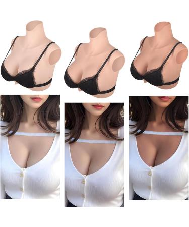 Buy Icever Silicone Breast Prostheses Realistic Gel-Filled A Cup Fake Breasts for Crossdressers Mastectomy and Drag Queens (Beige) - Buy Online on SooperMarket.com