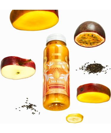 PRESS Healthfoods Mango Passion Fruit Chia Juice 250ml - Raw Cold Pressed Juice with Chia Seeds and Banana - Buy Online on SooperMarket.com