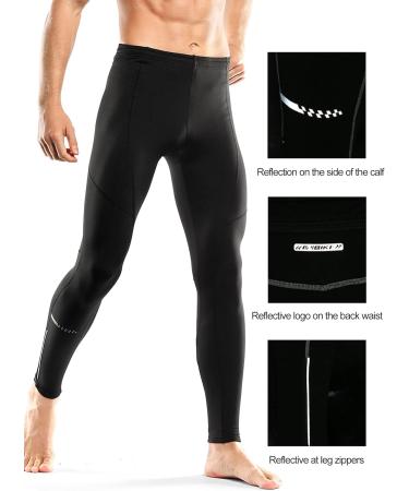 Inbike Running Trousers Compression Pants - Winter Lined Quick-Drying Leggings for Men & Women | LM8621-L Black - Buy Online on SooperMarket.com