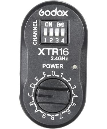 Godox XTR-16 2.4G Wireless Flash Receiver for X1C X1N XT-16 Transmitter - Compatible with Wistro AD360/DE/QT/DP/QS/GS/GT Series - Buy Online on SooperMarket.com