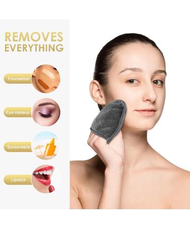 Buy SINLAND Reusable Makeup Remover Pads - Gentle Microfiber Cleansing Cloths for All Skin Types | Pack of 12 with Laundry Bag - Eco-Friendly & Perfect for Face Eyes Lips - Buy Online on SooperMarket.com