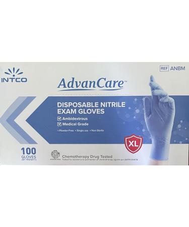 ADVANCARE Disposable Nitrile Medical Gloves - Blue, Small | Chemo Rated Examination Gloves - Buy Online on SooperMarket.com
