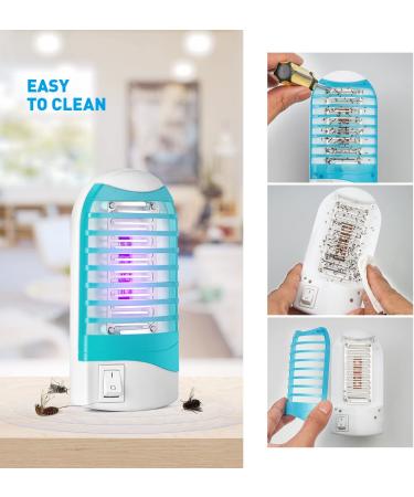 Indoor Bug Zapper Plug in - Electric Mosquito Killer Trap for Home - Gnat and Fly Eliminator - 4 Pack - Buy Online on SooperMarket.com