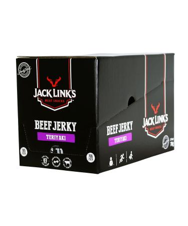 Jack Link's Beef Jerky Teriyaki 12 Pack - High Protein Snack | Exotic Flavor | Perfect for On-the-Go & Office - Buy Online on SooperMarket.com