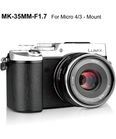 Meike 35mm F1.7 Manual Focus Prime Lens for Micro 4/3 MFT | Olympus & Panasonic Compatible Mirrorless Cameras - Buy Online on SooperMarket.com