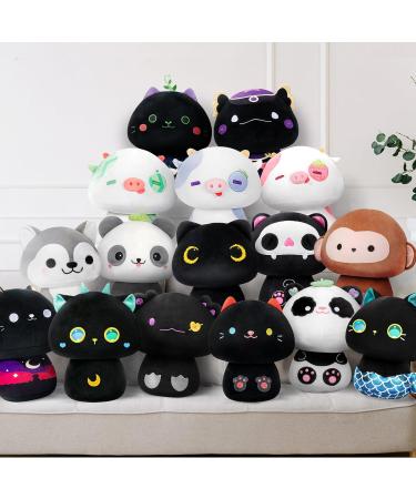 Mewaii 14'' Soft Big Eyed Cat Mermaid Mushroom Pillow Stuffed Animal Plush - Cuddly Mermaid Plush Toy for Kids | 14 Inch - Buy Online on SooperMarket.com