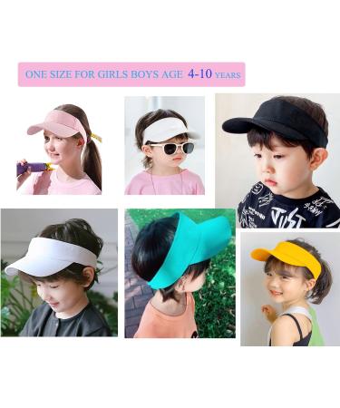 Aidier Kinder Visor Cap for Boys & Girls | Sun Protection Hat for Ages 4-10 | Ideal for Running Golf Tennis & Beach Activities - Pink - Buy Online on SooperMarket.com