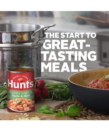 Hunt's Garlic & Herb Pasta Sauce 24 oz. - Delicious Italian Flavors for Your Favorite Pasta Dishes - Buy Online on SooperMarket.com