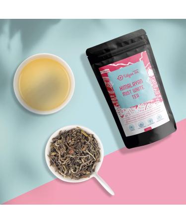 Udyan Tea Himalayan Mist White Tea 100g - Low Caffeine, Rich in Antioxidants | Fresh Loose Leaf Tea for Healthy Skin | 40 Cups - Buy Online on SooperMarket.com