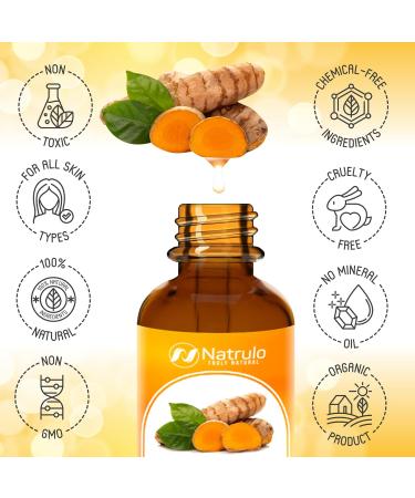 Turmeric Serum for Face & Body - All-Natural Brightening Oil for Dark Spots Acne Relief & Scars - Handcrafted USA Skincare - Buy Online on SooperMarket.com
