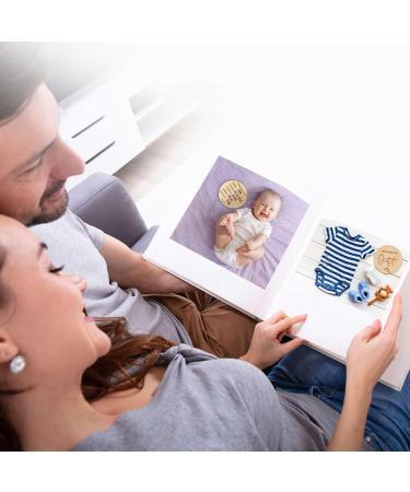 Prinzental Milestone Cards for Baby | 40 Wooden Milestones | Premium Quality with Easel Blank Card Fabric Bag & Gift Box - Buy Online on SooperMarket.com