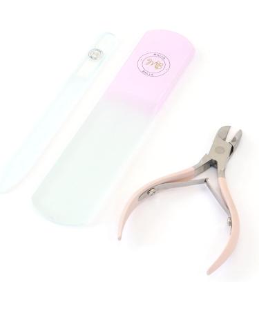 Malva Belle Ingrown Toe Nail Clippers for Thick Nails - Double Spring Tool with Safety Tip Cover - Comfort Grip Handles - Pink - Buy Online on SooperMarket.com