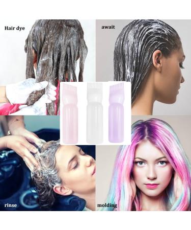 3 Piece Applicator Bottle Hair + 4 Hair Dye Brushes - Hair Dye Tool Set Applicator Bottle Hair Hair Oil Applicator Bottle Root Comb Applicator Bottle Applicator Brush Tip Tools - Buy Online on SooperMarket.com