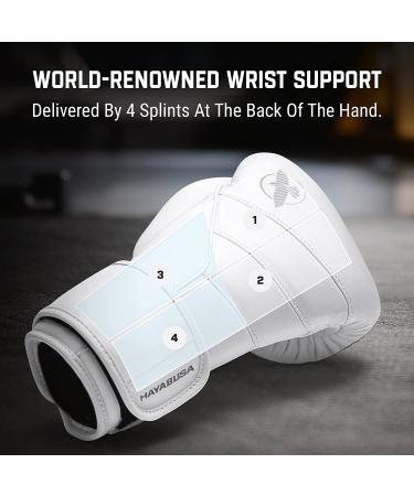 Hayabusa T3 Kanpeki Leather Boxing Gloves 16oz - Men and Women Training Sparring Heavy Bag Mitt Work - White - Buy Online on SooperMarket.com