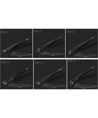 YURROAD 6PCS Stainless Tweezers Kit for Quilling Artwork - Multifunctional Stainless Steel Tools - Buy Online on SooperMarket.com